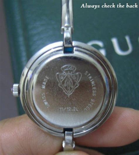 how to tell if gucci watch is fake|gucci watches with crest.